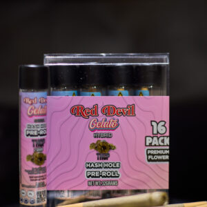 RED DEVIL THCP HASH HOLE PRE-ROLLS 2GM GELATO HYBRID 16CT