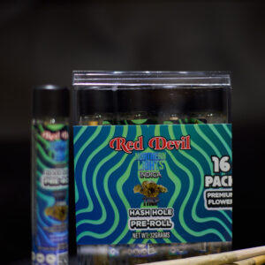 RED DEVIL THCP HASH HOLE PRE-ROLLS 2GM NORTHERN LIGHTS INDICA 16CT