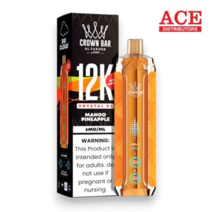 AL FAKHER CROWN BAR DISPOSABLE CRYSTAL V2 12000 PUFF 5CT MANGO PINEAPPLE
