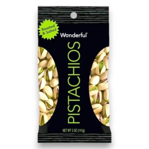 WONDERFUL ROASTED & SALTED PISTACHIOS 5OZ EACH