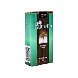 PALMETTO 100 MENTHOL GOLD BOX