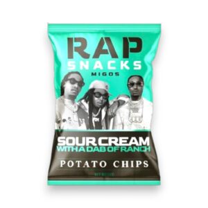 RAP SNACKS 2OZ $1.99 MIGOS SOUR CREAM WITH RANCH
