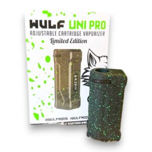 WULF UNI PRO BOX MOD- BLACK W/ GREEN SPLATTER