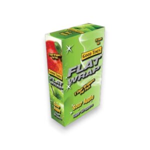 GOOD TIMES FLAT WRAP SOUR APPLE 2/25CT