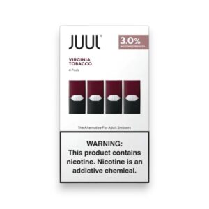 JUUL PODS VIRGINIA TOBACCO 3% 4CT EACH PK