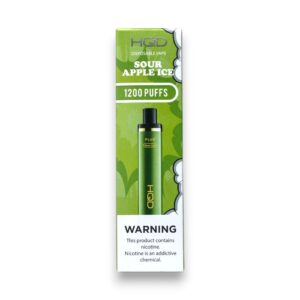 HQD CUVIE PLUS SOUR APPLE ICE 1200 PUFFS BOX 6CT