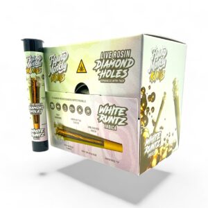 FLYING MONKEY KINGS LIVE ROSIN DIAMOND HOLES 2GM THC-P PRE ROLLS 20CT - WHITE RUNTZ INDICA