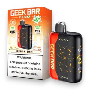 GEEK BAR PULSE X JAM EDITION 18ML 25000PUFFS 5CT - PEACH JAM