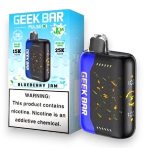 GEEK BAR PULSE X JAM EDITION 18ML 25000PUFFS 5CT - BLUEBERRY JAM