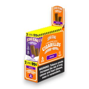 ZIG ZAG PREMIUM CIGARILLOS 2/.99 GRAPE 15CT