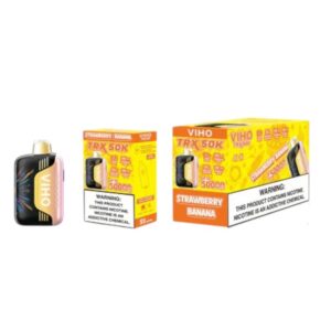 VIHO TRX 50000 PUFF DISPOSABLE 5CT -STRAWBERRY BANANA