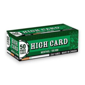 HIGH CARD TUBE 100MM MENTHOL 4CT