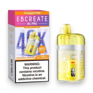 EBCREATE BC PRO 40000 PUFFS DISPOSABLE 5CT -PINEAPPLE POM