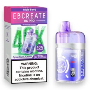 EBCREATE BC PRO 40000 PUFFS DISPOSABLE 5CT -TRIPLE BERRY