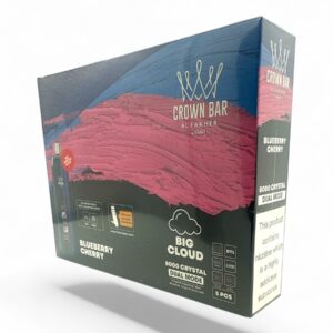 CROWN BAR PRO DISPOSABLE 8000 PUFF 5CT BLUEBERRY CHERRY