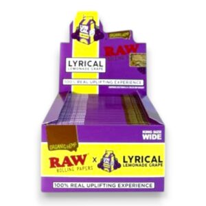 RAW CLASSIC ORGANIC KING SIZE WIDE PAPER LEMON GRAPE 50CT