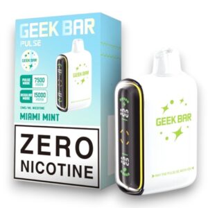 GEEK BAR PULSE 16 ML 15000PUFFS NICOTINE FREE 5CT - MIAMI MINT