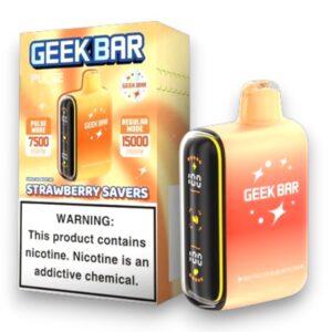 GEEK BAR PULSE 16 ML 15000PUFFS 5CT - STRAWBERRY SAVERS