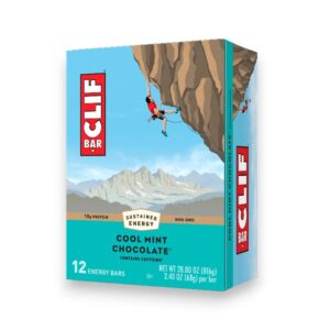 CLIF PROTEIN BAR COOL MINT CHOCOLATE 12CT
