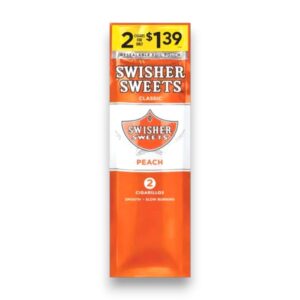 SWISHER SWEET 2/1.39 PEACH 2/30CT