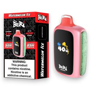 BERI CRUSH 50000PUFF DISPOSABLE 5CT BOX - WATERMELON ICE