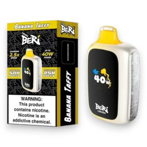 BERI CRUSH 50000PUFF DISPOSABLE 5CT BOX - BANANA TAFFY