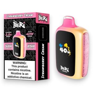 BERI CRUSH 50000PUFF DISPOSABLE 5CT BOX - STRAWBERRY CREAM