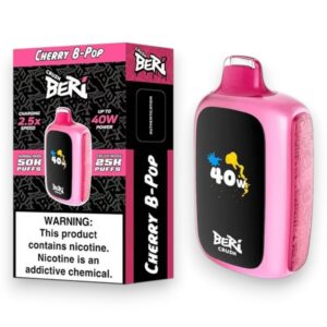 BERI CRUSH 50000PUFF DISPOSABLE 5CT BOX - CHERRY B-POP