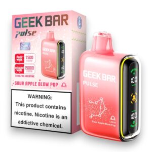 GEEK BAR PULSE 16 ML 15000PUFFS 5CT - SOUR APPLE BLOW POP