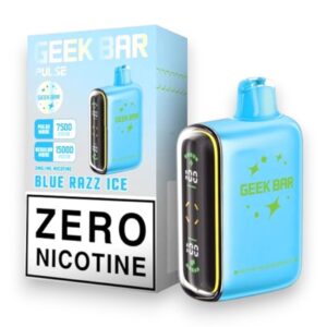 GEEK BAR PULSE 16 ML 15000PUFFS NICOTINE FREE 5CT - BLUE RAZZ ICE