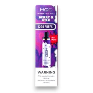 HQD CUVIE PLUS BERRY & MILK 1200 PUFFS BOX 6CT