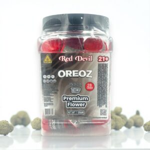 RED DEVIL THCP PREMIUM FLOWER 1GM 28CT -OREOZ INDICA