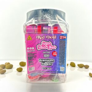 RED DEVIL THCP PREMIUM FLOWER 1GM 28CT -SUPER SILVER HAZE SATIVA