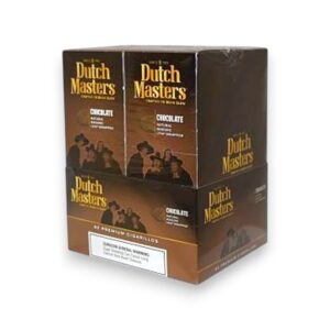 DUTCH MASTERS CIG 3PKFOIL CHOCOLATE 20CT