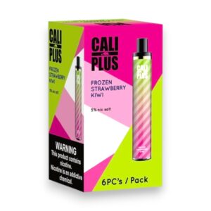 CALI PLUS FROZEN STRAWBERRY KIWI 1500 PUFF DISPOSABLE 5% 6CT