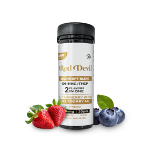 RED DEVIL D9 DOWNSHIFT BLEND GUMMIES 6000MG BOTTLE 20CT STRAWBERRY KUSH / BLUEBERRY AK HYBRID