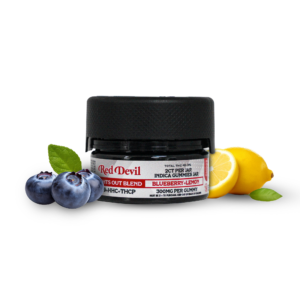 RED DEVIL DUAL GUMMY 300 MG 2PK/10CT JAR-BLUEBERRY+LEMON INDICA