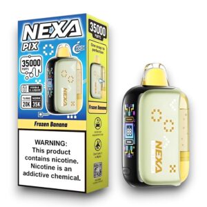 NEXA PIX 35000 PUFFS DISPOSABLE 5CT BOX -FROZEN BANANA