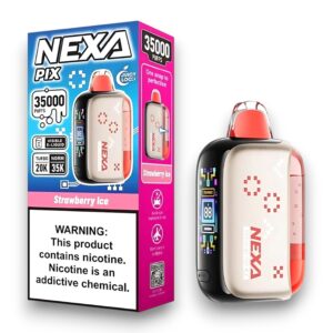 NEXA PIX 35000 PUFFS DISPOSABLE 5CT BOX -STRAWBERRY ICE
