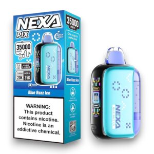 NEXA PIX 35000 PUFFS DISPOSABLE 5CT BOX -BLUE RAZZ ICE