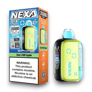 NEXA PIX 35000 PUFFS DISPOSABLE 5CT BOX -SOUR CHILL APPLE