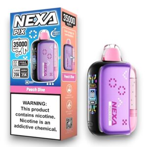 NEXA PIX 35000 PUFFS DISPOSABLE 5CT BOX -PEACH DIVE