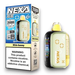 NEXA PIX 35000 PUFFS DISPOSABLE 5CT BOX -WHITE GUMMY
