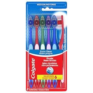 COLGATE EXTRA CLEAN TOOTHBRUSH 6CT