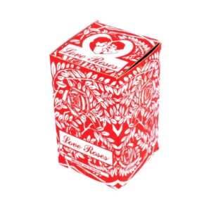 GLASS ROSE RED 36CT