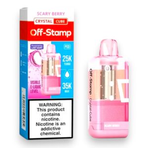OFF-STAMP X CUBE CRYSTAL 35000PUFF KIT 5CT -SCARY BERRY