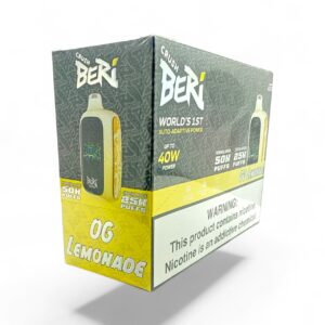 BERI CRUSH 50000PUFF DISPOSABLE 5CT BOX - OG LEMONADE