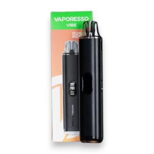 VAPORESSO VIBE 1100mAH POD STARTER KIT DUAL MESH CARTRIDGE POD 4.5ML BLACK 1CT