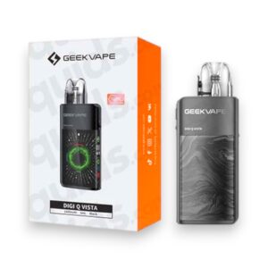 GEEK VAPE DIGI Q VISTA 1600mAh POD SYSTEM STARTER KIT WITH 2X3ML REFILLABLE Q CARTRIDGE - BLACK - 1CT