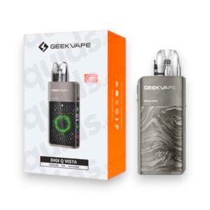 GEEK VAPE DIGI Q VISTA 1600mAh POD SYSTEM STARTER KIT WITH 2X3ML REFILLABLE Q CARTRIDGE - GUNMETAL - 1CT